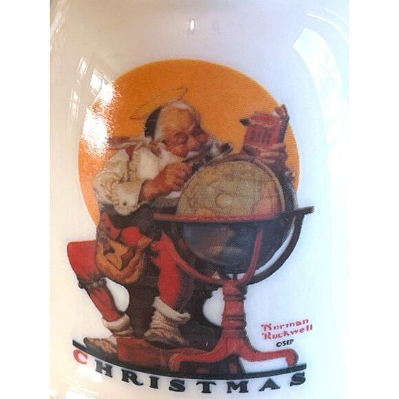 Vintage 1982 Gorham Fine China Norman Rockwell Bell Planning Christmas Visits - Picture 2 of 5